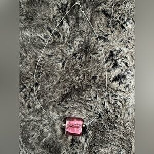 Pink Gemstone Pendant Necklace